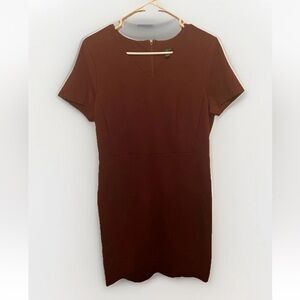 Ann Taylor Ponte Sheath Women's Dress Plum Raisin Size 10P NWT Career Office